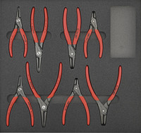 Module d'outillage Pinces pour circlips, 8 pièces, module 2/3