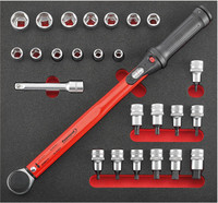 Module d'outillage Clé dynamométrique 1/2", 26 pièces, module 2/3