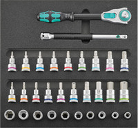 Module d'outillage Clés à douille 1/2&#34;, 31 pièces, module 2/3