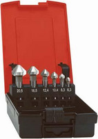 Jeu de fraises coniques 90° VHM, non revêtues