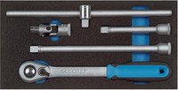 Module d'outillage Coffret d’outils d'actionnement 1/2&#34;, 5 pièces, module 1/3