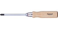 Tournevis cruciforme PZ, avec manche en bois
