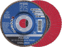 Disque à lamelles POLIFAN CO-COOL SG-STEELOX, Ø 125 mm, droit