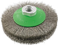 Brosse conique, acier inoxydable, ondulé