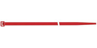 Colliers plastiques, rouge