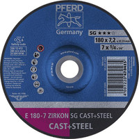 Meule abrasive ZIRKON SG CAST + STEEL