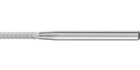 Mini-fraise sur tige en carbure, denture 5, forme cylindrique ZYA