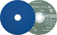 Meule en fibre COMBICLICK, grain céramique, VICTOGRAIN-COOL, Ø 125 mm